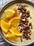 Yellow smoothie bowl