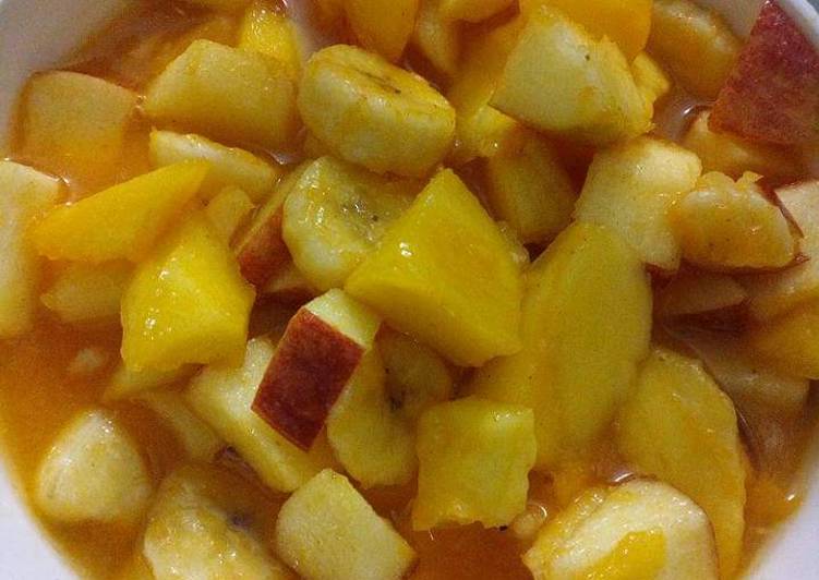 Recipe of Any-night-of-the-week Tang Fruits chat fun with Fruits