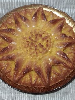 Una foto de Pastel de manzana con aroma de naranja y canela 🍎