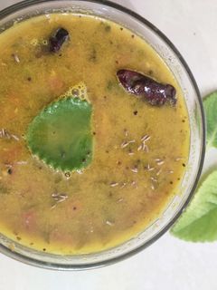 கற்பூரவள்ளி ரசம் (Ajwain leaves rasam) செய்முறை முக்கிய புகைப்படம்