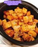 Đậu hủ kho tiêu với chả