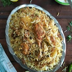 Hyderabadi Murg Dum Biryani (Kacchi Style) A picture of Hyderabadi Murg Dum Biryani (Kacchi Style).