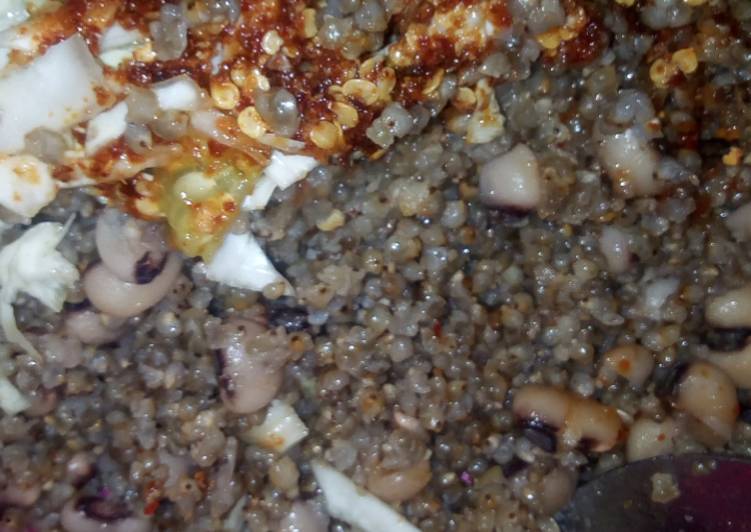 Millet with beans (gero da wake