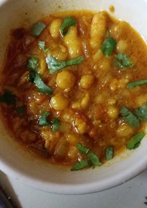 A picture of Boondi ki Sabji.