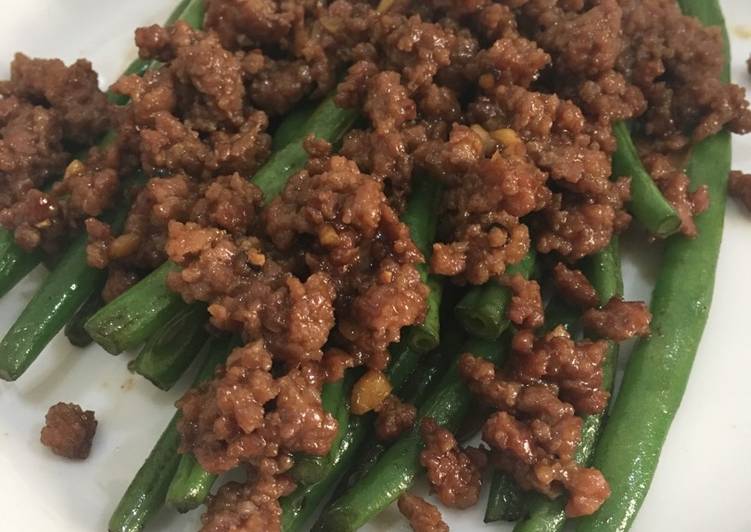 Tumis buncis ala Singapore
