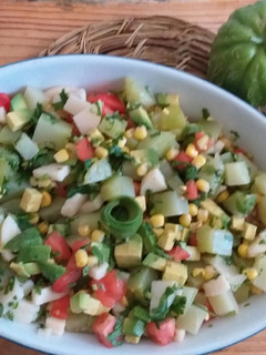 Una foto de Ensalada de cayote o chayote