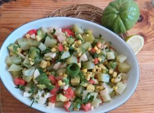 Una foto de Ensalada de cayote o chayote
