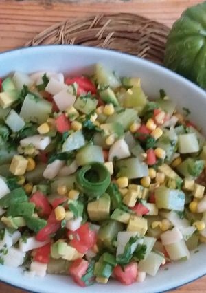 Una foto de Ensalada de cayote o chayote