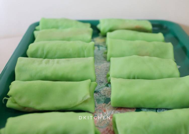 Bagaimana Menyiapkan Dadar gulung ketan mangga Anti Gagal