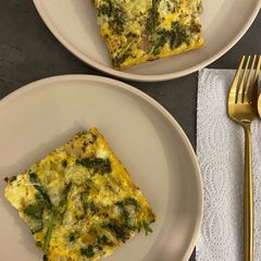 A picture of Spinach Asparagus Frittata.