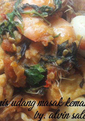 Foto resep Tumis udang masak kemangi
