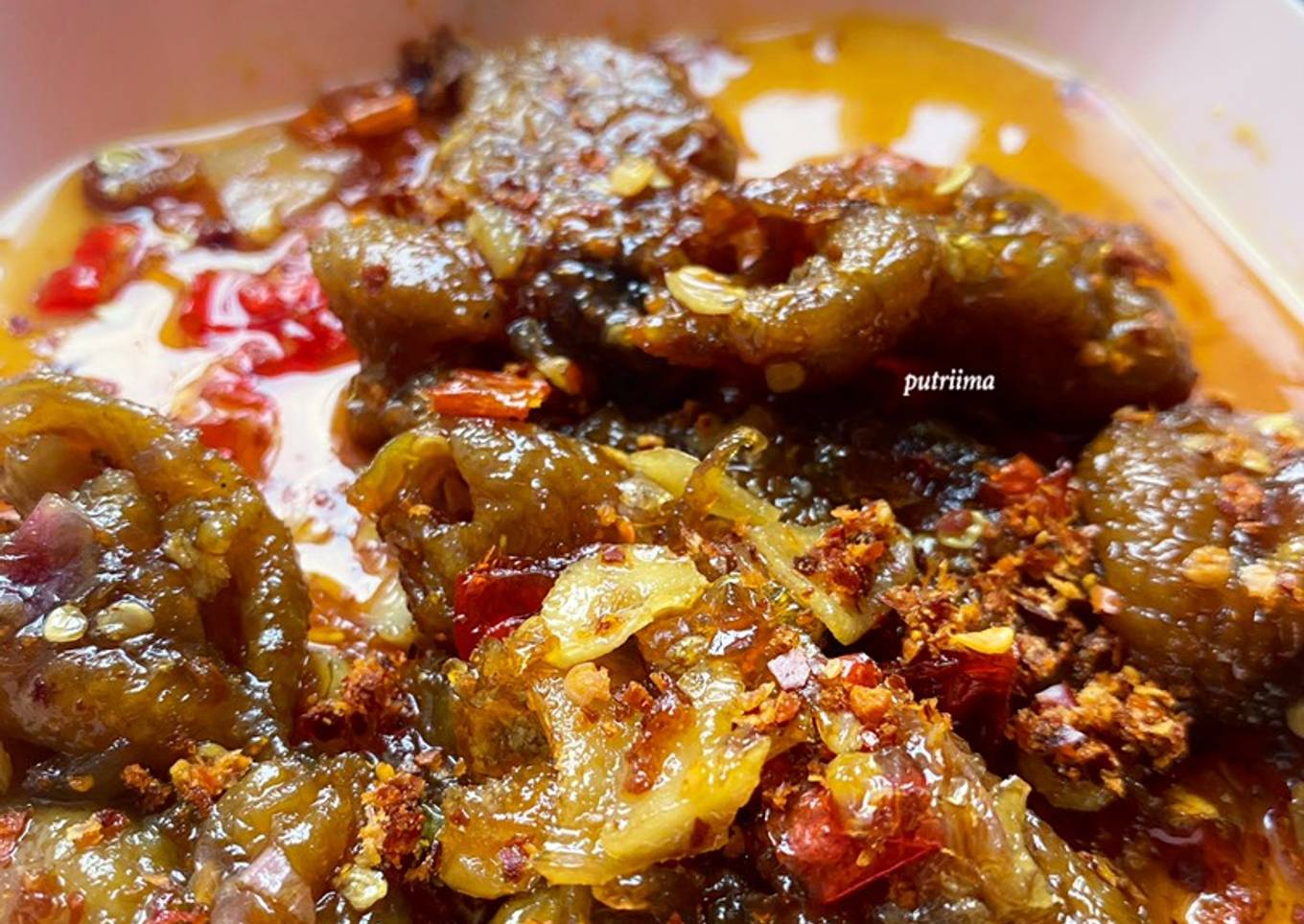 Balado kulit ayam