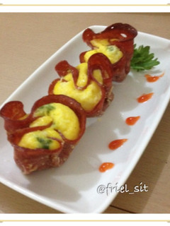 Foto resep Omelette in Flower Beef Cup
