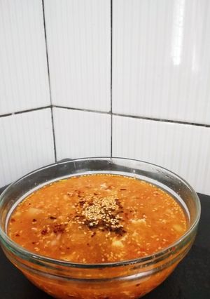 Foto resep Sup kimchi apa adanya ala saya