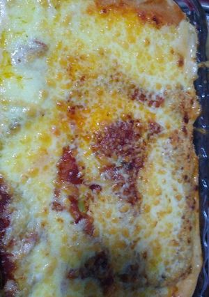 Una foto de Canelones de "sobras" (pollo y verdura)