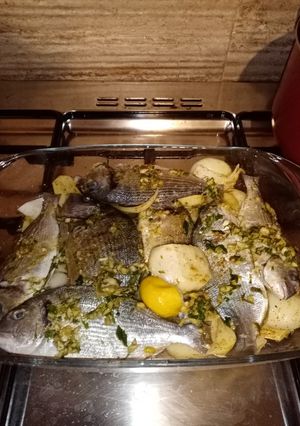 صورة لوصفة سمك الدنييس بالبطاطس