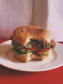 Una foto de Hamburguesa de LentejasVegana 🌱