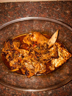 A picture of Chicken stew- The minimalistic African way.