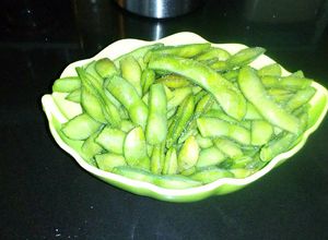 Foto resep Edamame rebus/kedelai hijau