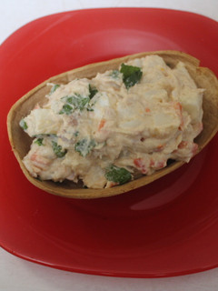 Una foto de Cestitas con ensaladilla precocinada