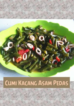 Foto resep Cumi Kacang Asam Pedas