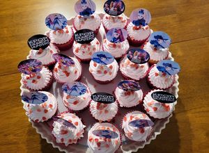 Una foto de Merengue para decoración de Muffins sin Gluten