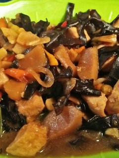 Foto resep Tumis jamur kuping, tahu, bakso