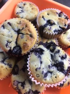 Áfonyás muffin recept fotója