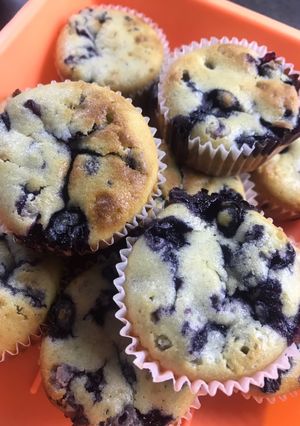 Áfonyás muffin recept fotója