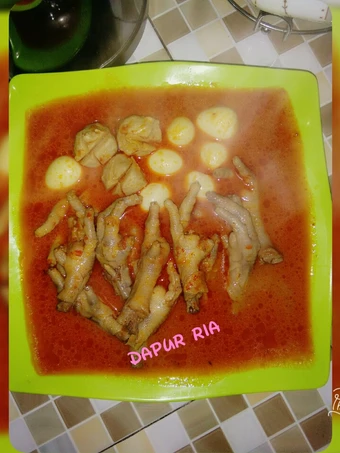 Langkah Gampang Membikin Resep Ceker kuah mercon yang Uenak Anti Ribet, Bikin Ngiler