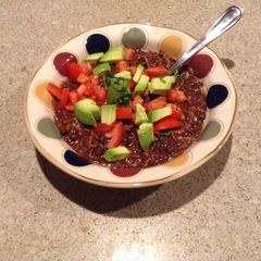A picture of Black Bean Chili/Soup (Vegetarian or Not).