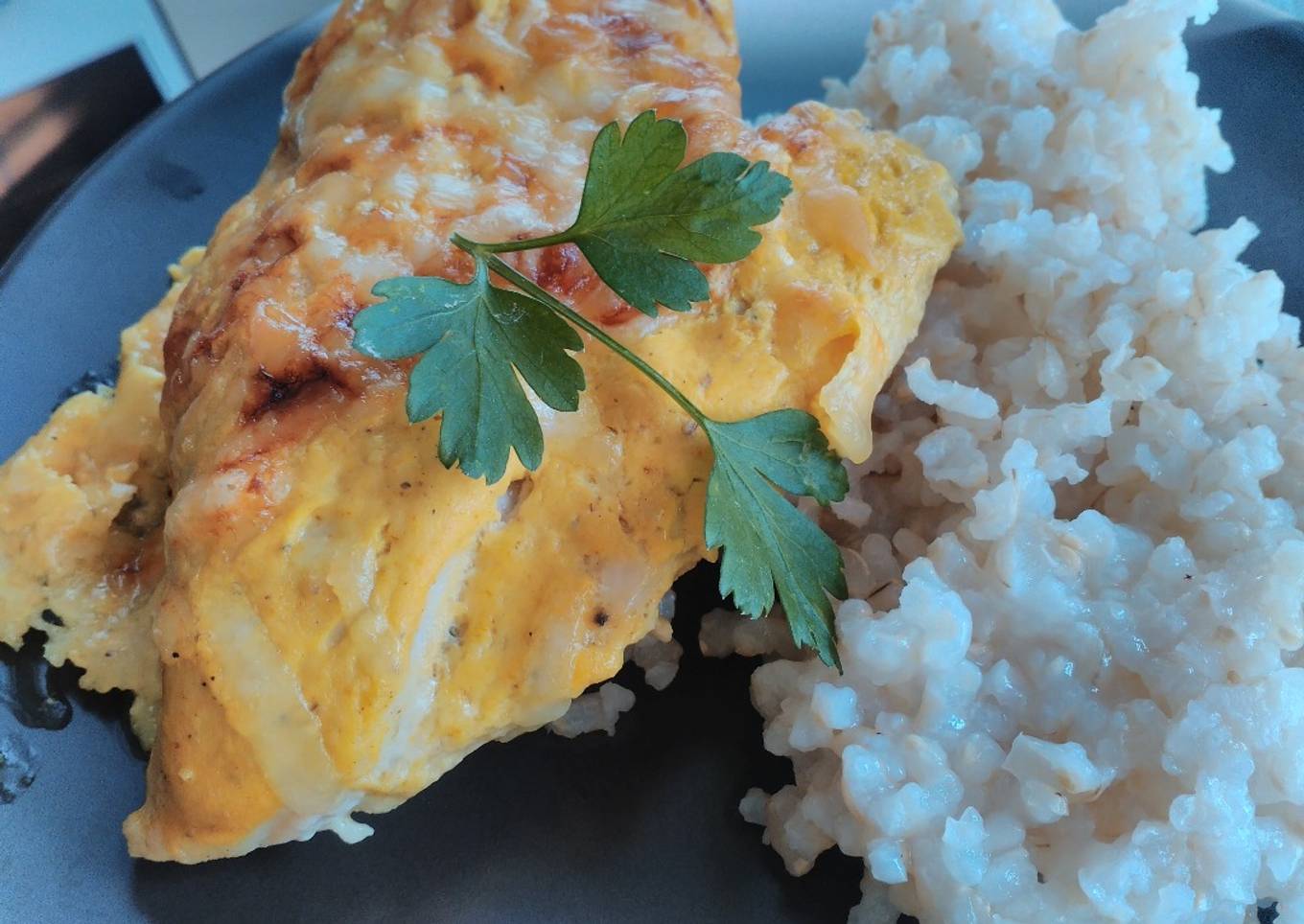 Pollo con salsa de mostaza