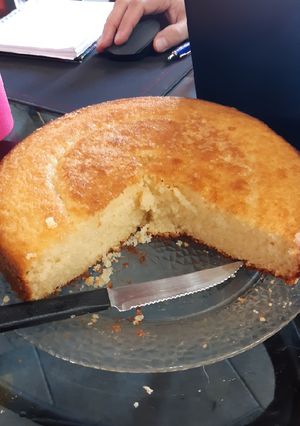 Una foto de Bizcochuelo de vainilla esponjoso