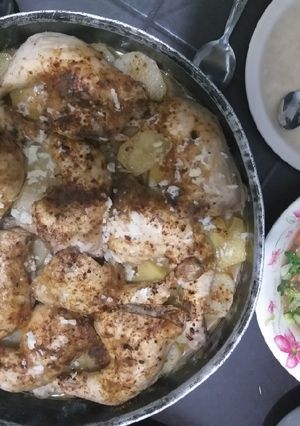 صورة لوصفة صينية بطاطا بدجاج