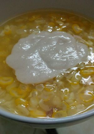 Hình của món Chè bắp sắn dây.