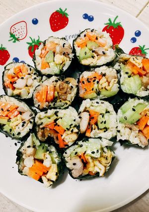 Hình của món Kimbap Keto.