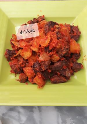 Foto resep Sambal daging kentang