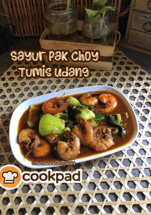 Gambar Sayur Pak Choy Tumis Udang