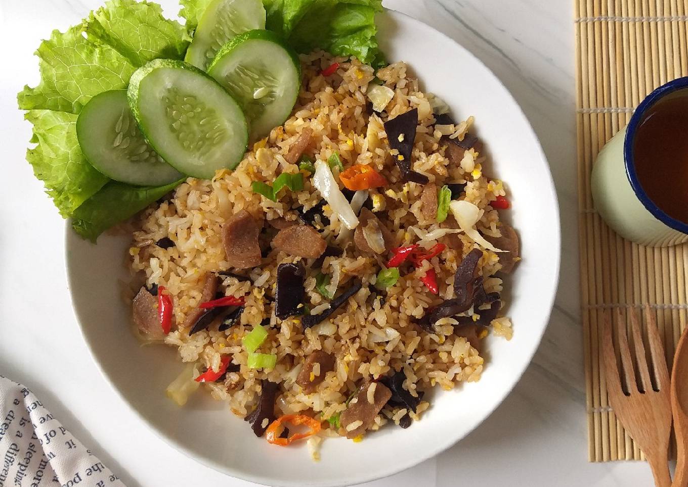 Resep Nasi Goreng Jamur Kuping Anti Gagal
