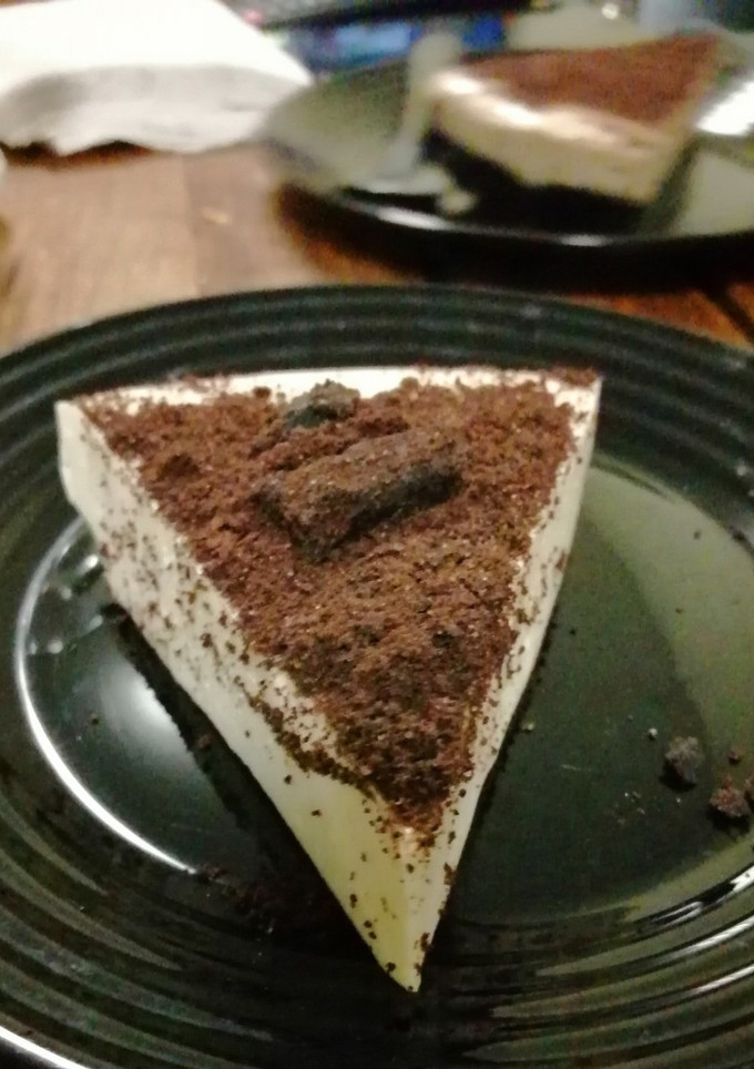 Una foto de Cheesecake de oreo sin horno