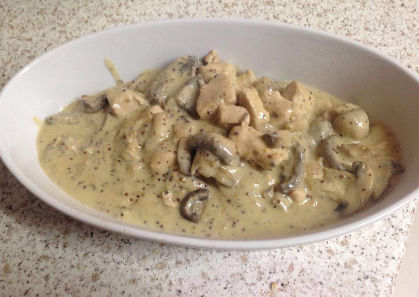 My Chicken Mushroom in Mustard Sauce