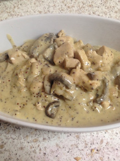 A picture of My Chicken Mushroom in Mustard Sauce.