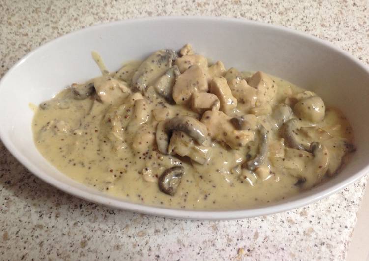 Step-by-Step Guide to Prepare Any-night-of-the-week My Chicken Mushroom in Mustard Sauce