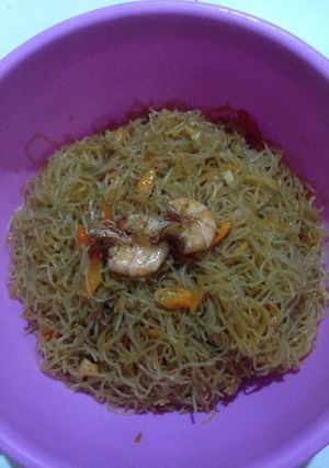Foto resep Bihun udang pedas