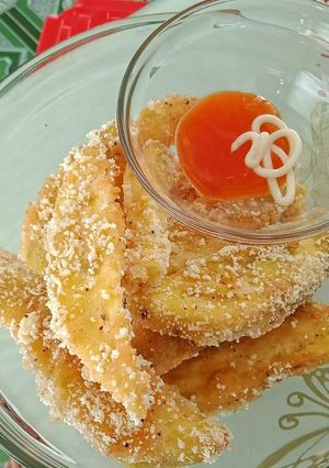 Hình của món Khoai lang lắc phô mai.