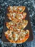 Chicken nuggets pizza