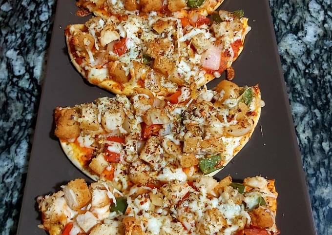 Chicken nuggets pizza Recipe