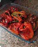 Pimientos rojos asados