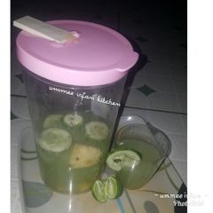 A picture of Cocumber n lime juice.