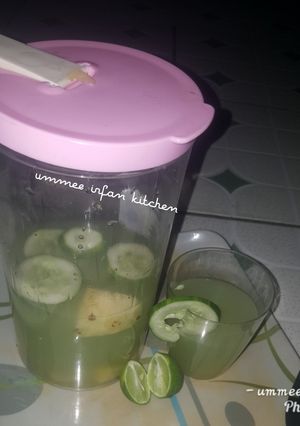 A picture of Cocumber n lime juice.